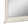 Maia 43 x 46 Dresser Mirror with Curved Top Poplar and Oak Antique White By Casagear Home BM309486