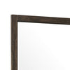 Annu 43 x 43 Dresser Mirror Transitional Square Walnut Brown Wood Frame By Casagear Home BM309520