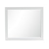 Limi 37 x 43 Dresser Mirror Modern Wood Frame White Brushed Finish By Casagear Home BM309521