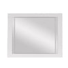 Yoza 38 x 47 Dresser Mirror Modern High Gloss White Laminate Finish By Casagear Home BM309524