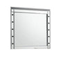 Lee 37 x 40  Vanity Mirror, 10 Light Bulb Sockets, Modern Silver Wood Frame By Casagear Home