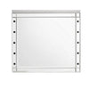 Lee 37 x 40 Vanity Mirror 10 Light Bulb Sockets Modern White Wood Frame By Casagear Home BM309545