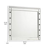 Lee 37 x 40 Vanity Mirror 10 Light Bulb Sockets Modern White Wood Frame By Casagear Home BM309545