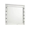 Lee 37 x 40 Vanity Mirror, 10 Light Bulb Sockets, Modern White Wood Frame By Casagear Home