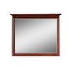 Tia 38 x 46 Dresser Mirror Basswood Square Frame Molded Tier Top Brown By Casagear Home BM309549