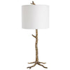 30 Inch Table Lamp White Round Hardback Drum Shade Antique Gold Base By Casagear Home BM309576