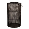 26 Inch Tall Lantern Round Body Shape Black Metal Wire Mesh with Handle By Casagear Home BM309629