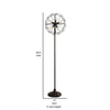 Quinn 63 Inch Accent Floor Lamp Vintage Fan Design Antique Bronze Finish By Casagear Home BM309678