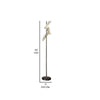 Spark 62 Inch Floor Lamp 3 Cylindrical Glass Shades Antique Brass Gold By Casagear Home BM309683