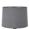 Muna 26 Inch Table Lamp Cone Style Shade Turned Glass Body Transparent By Casagear Home BM309767