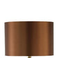 Gia 25 Inch Table Lamp Drum Shade Vase Shaped Glass Body Brown Finish By Casagear Home BM309828