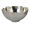 Bonz Set of 3 Bowls Unique Top Shape Round Base Silver Metal Finish By Casagear Home BM310157