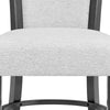 Brandon 23 Inch Side Chair Set of 2 Wood Frame Fabric Upholstery White By Casagear Home BM310196