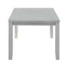 Liam 64 Inch Dining Table Spacious Rectangular Top Gray Wood Frame By Casagear Home BM310221