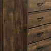 47 Inch Tall Dresser Chest with 5 Drawers Wood Grains Light Brown By Casagear Home BM310930