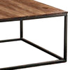 Larke Coffee Table 2 Piece Set Nesting Tables Steel Frame Brown Rosewood By Casagear Home BM311048