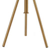 32-37 Inch Table Lamp Adjustable Height Modern Tripod Legs Metal Gold By Casagear Home BM311070