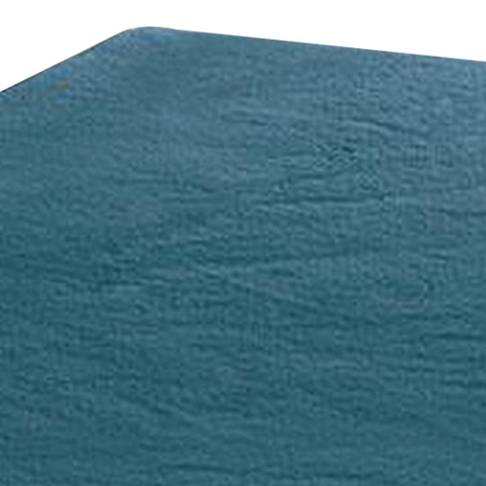 Rica 5 x 7 Area Rug Medium No Backing Power Loomed Polyester Teal By Casagear Home BM311082