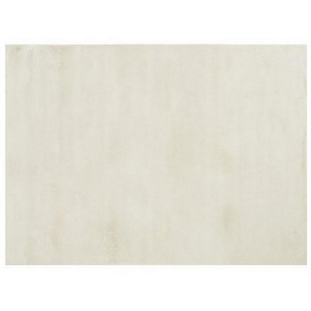 Ica 5 x 7 Area Rug Non Slip Canvas Backing Tie Dye Polyester Off White By Casagear Home BM311086