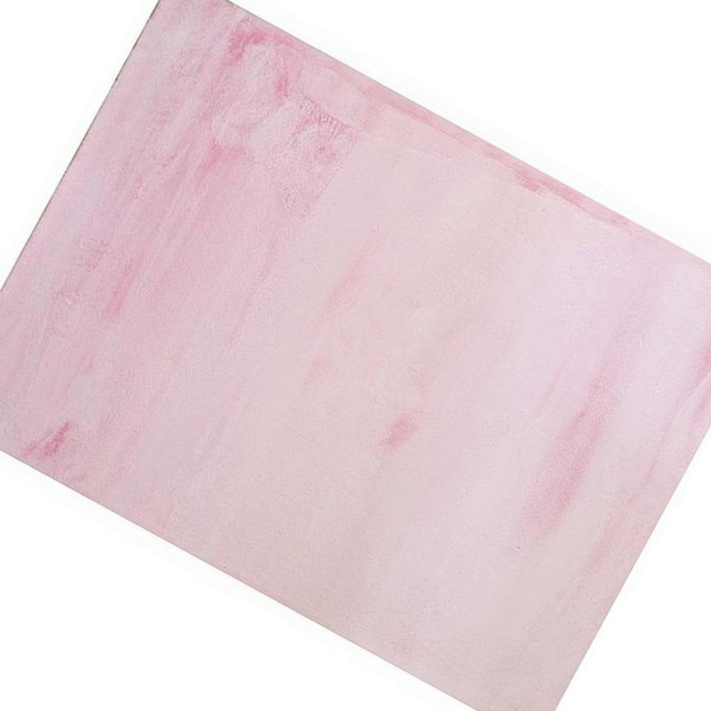 Ica 5 x 7 Area Rug Non Slip Canvas Backing Tie Dye Polyester Pink By Casagear Home BM311087