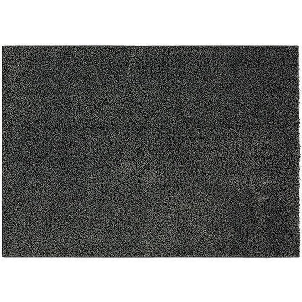 Dufu 8 x 10 Area Rug Large Hard Latex Backing Polyester Dark Gray By Casagear Home BM311089