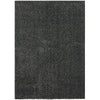 Dufu 8 x 10 Area Rug, Large, Hard Latex Backing, Polyester, Dark Gray By Casagear Home