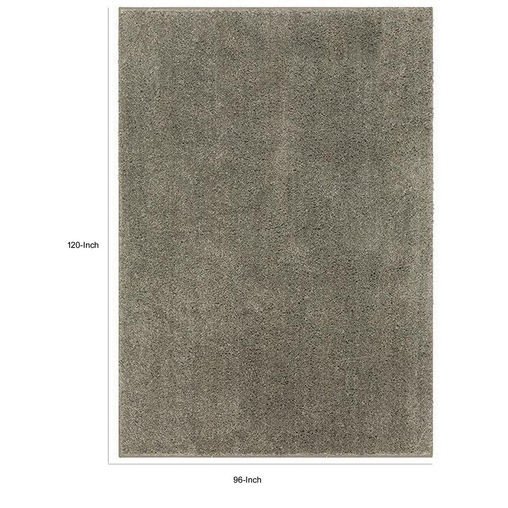 Dufu 8 x 10 Area Rug Large Hard Latex Backing Polyester Warm Gray By Casagear Home BM311093