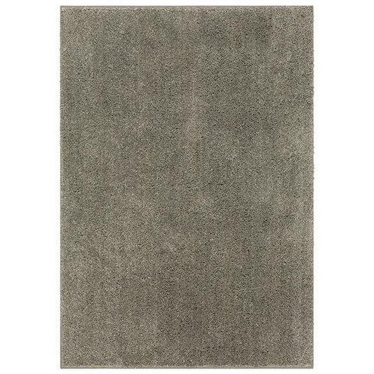 Dufu 5 x 7 Area Rug, Medium, Hard Latex Backing, Polyester, Warm Gray By Casagear Home