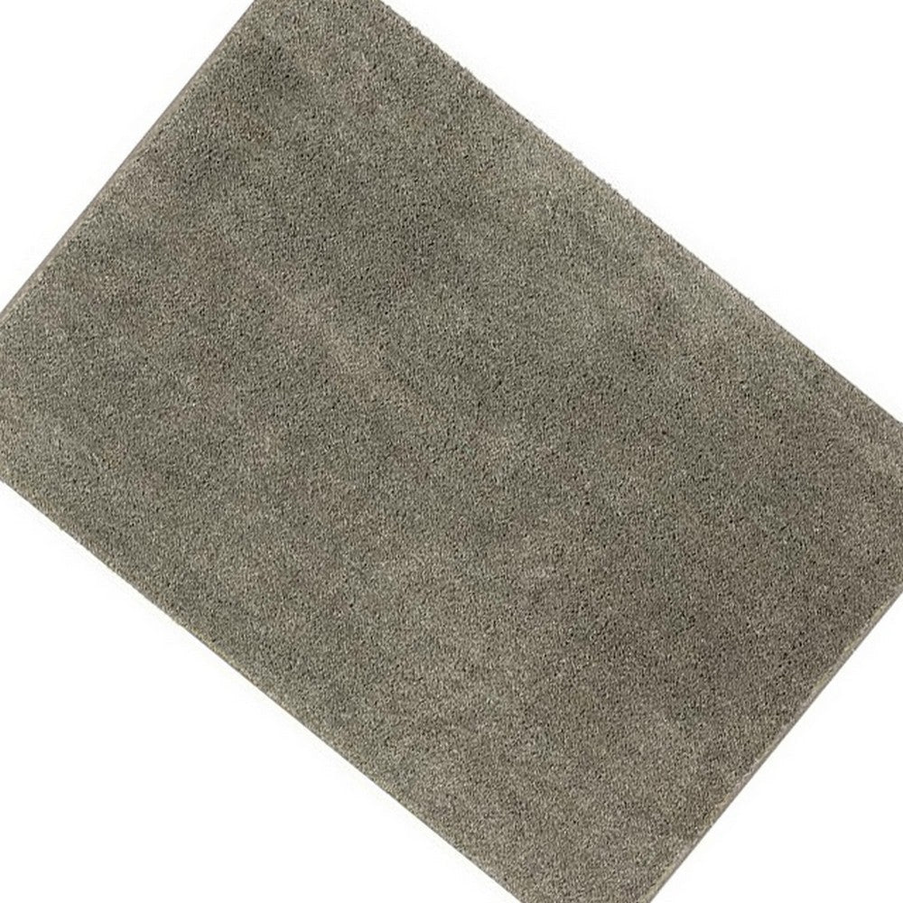 Dufu 5 x 7 Area Rug Medium Hard Latex Backing Polyester Warm Gray By Casagear Home BM311094