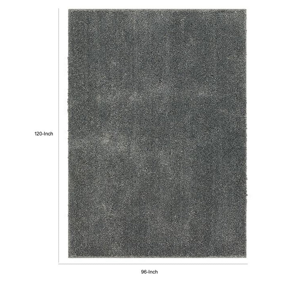 Dufu 8 x 10 Area Rug Large Hard Latex Backing Polyester Smoke Gray By Casagear Home BM311095