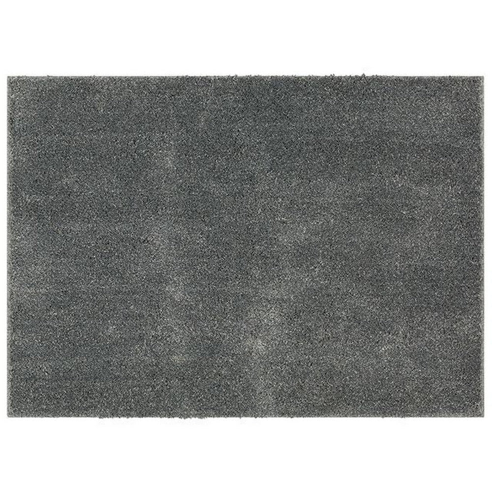 Dufu 5 x 7 Area Rug Medium Hard Latex Backing Polyester Smoke Gray By Casagear Home BM311096