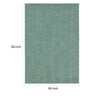 Shey 5 x 8 Area Rug Medium Hand Loomed Wool No Backing Light Teal By Casagear Home BM311098