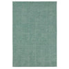 Shey 5 x 8 Area Rug, Medium, Hand Loomed Wool, No Backing, Light Teal By Casagear Home