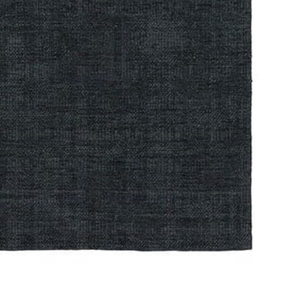 Shey 5 x 8 Area Rug Medium Hand Loomed Wool No Backing Charcoal Gray By Casagear Home BM311099