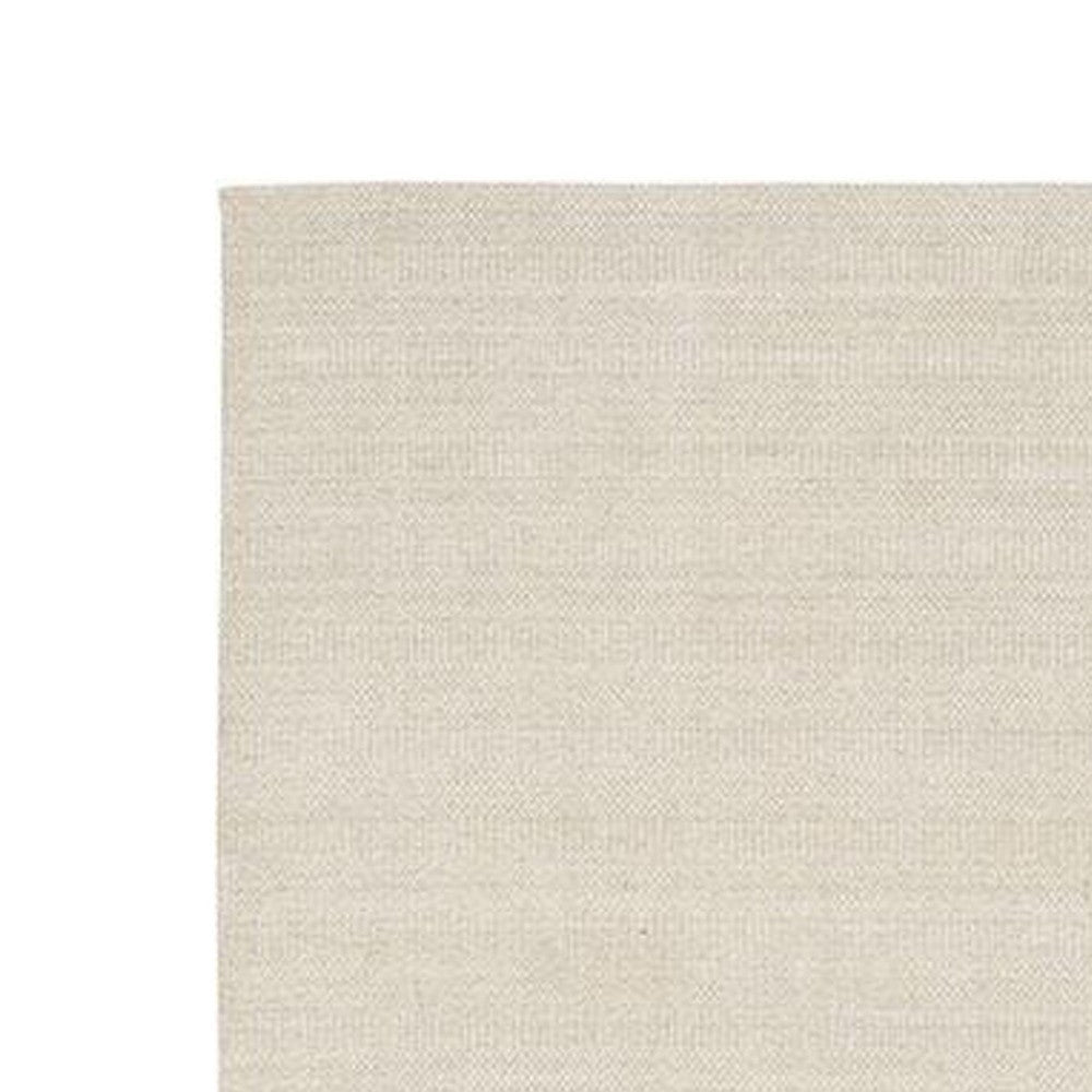 Shey 5 x 8 Area Rug Medium Hand Loomed Wool No Backing Ivory Finish By Casagear Home BM311100