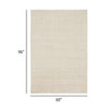 Shey 5 x 8 Area Rug Medium Hand Loomed Wool No Backing Ivory Finish By Casagear Home BM311100