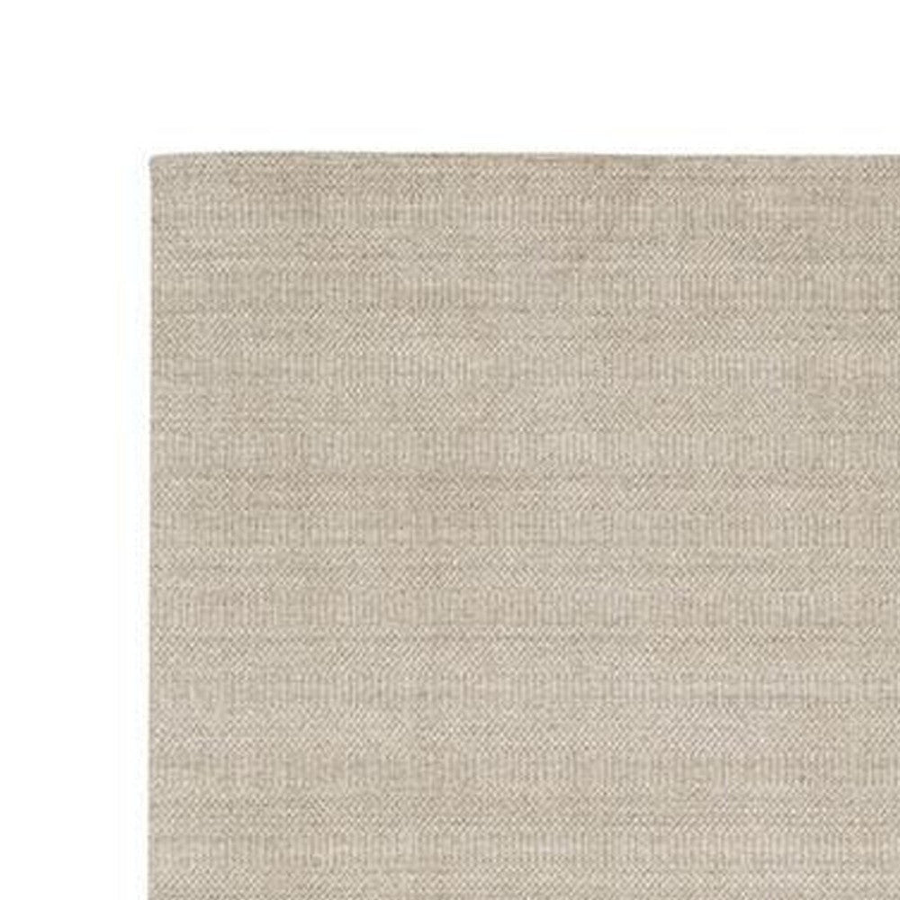 Shey 5 x 8 Area Rug Medium Hand Loomed Wool No Backing Silver Finish By Casagear Home BM311101