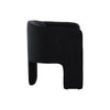 24 Inch Accent Chair Modern Style 3 Legs Black Velvet Upholstery By Casagear Home BM311161