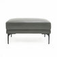 Salk 30 Inch Ottoman Rectangular Cushioned Seat Dark Gray Upholstery By Casagear Home BM311175