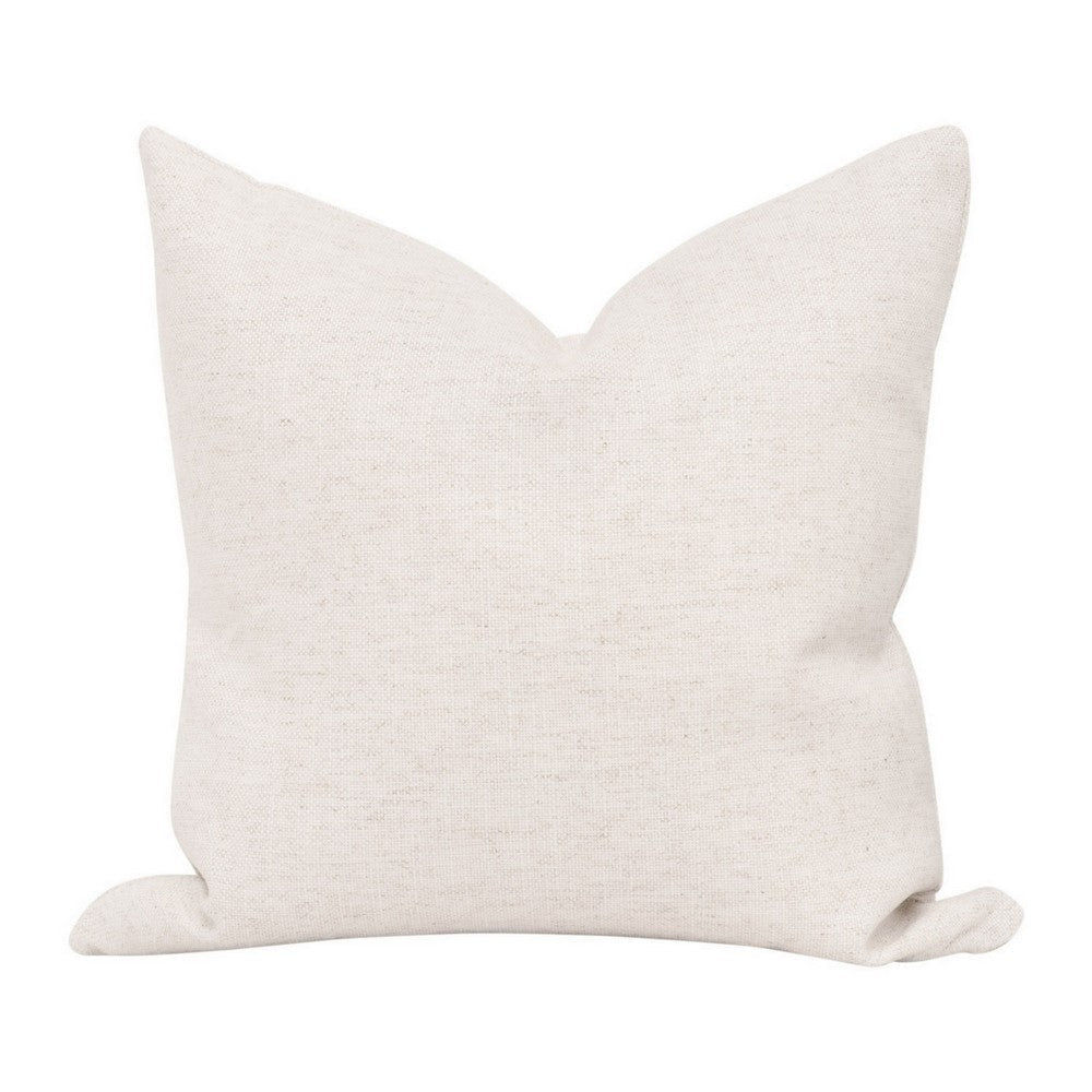 Pillows Set of 2, Sleek Edge, Down Feather Fill, Stain Resistant, White By Casagear Home