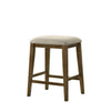 Rani 26 Inch Counter Height Stool, Cushioned Seat, Backless, Beige Finish By Casagear Home