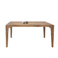 Asic 60 Inch Dining Table Mango Wood Grain Details Natural Brown By Casagear Home BM311500