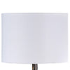 20 Inch Accent Table Lamp Dual Roe Deer Design White Drum Shade Bronze By Casagear Home BM311587