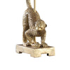 Ree 24 Inch Accent Table Lamp Monkey Resin Sculpture Drum Shade Gold By Casagear Home BM311588