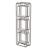 36 Inch Shelves Set of 2 3 Tier Design Iron Frame Wood Gray Finish By Casagear Home BM311673