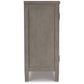 Arin 68 Inch Sideboard Cabinet Console with 2 Doors Antique Gray Wood By Casagear Home BM311735