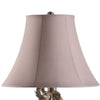 21 Inch Accent Table Lamp 3 Stacked Elephants Linen Bell Shade Brown Gray By Casagear Home BM311759