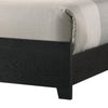 Yoh King Size Bed Wood Headboard with Lights and Shelves Black By Casagear Home BM311818