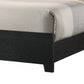 Yoh Queen Size Bed Wood Headboard with Lights and Shelves Black By Casagear Home BM311819