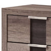 Rangley 24 Inch Nightstand 2 Drawers Chrome Metal Handles Brown Wood By Casagear Home BM311822